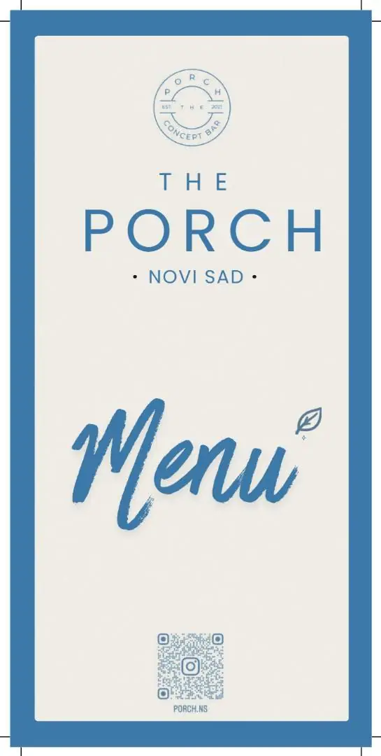 Porch meni, strana 1